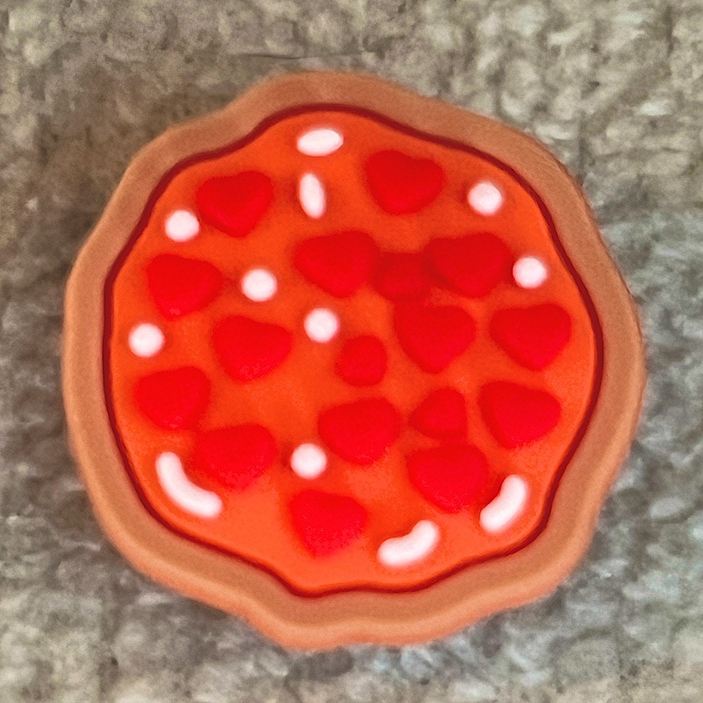 Valentine Heart Pizza Jibbitz Croc Charm